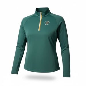 NWT Walter Hagen P11 Womens 125th US Open Oakmont 1/4 Zip Pullover Green Size M